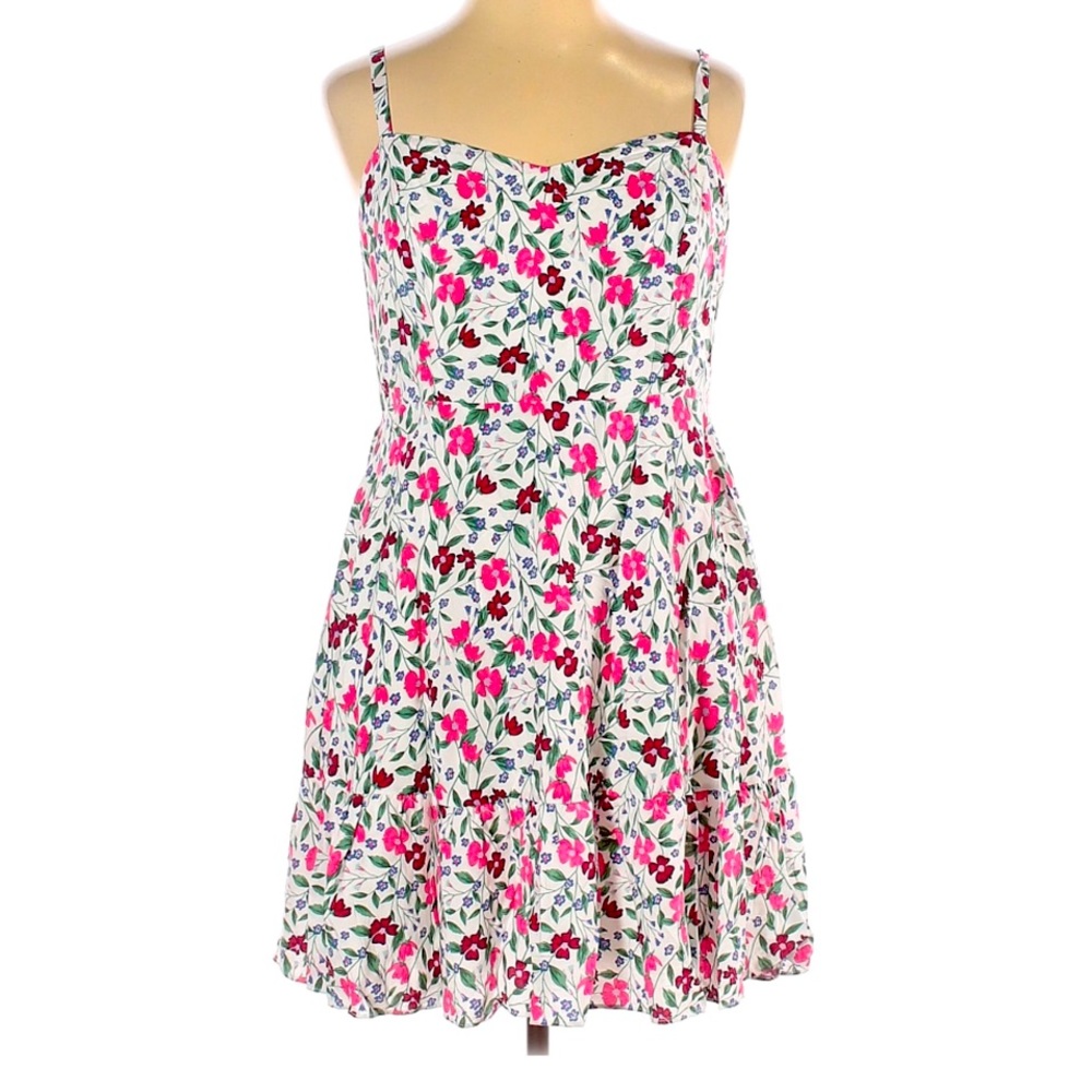 Trixxi lined floral Sundress w tier